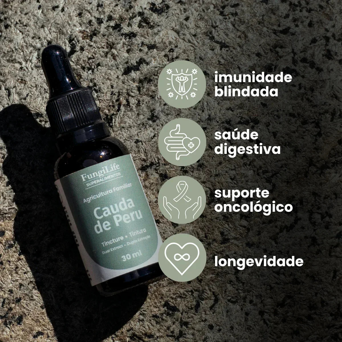 Cogumelo Cauda de Peru | Extrato Líquido 30ml