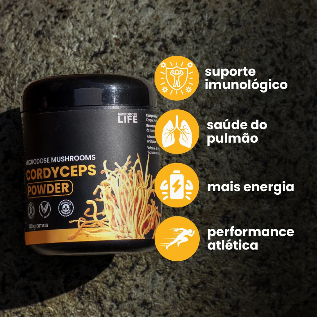 Secreto - Cogumelo Cordyceps Militaris | Extrato em Pó 100gr
