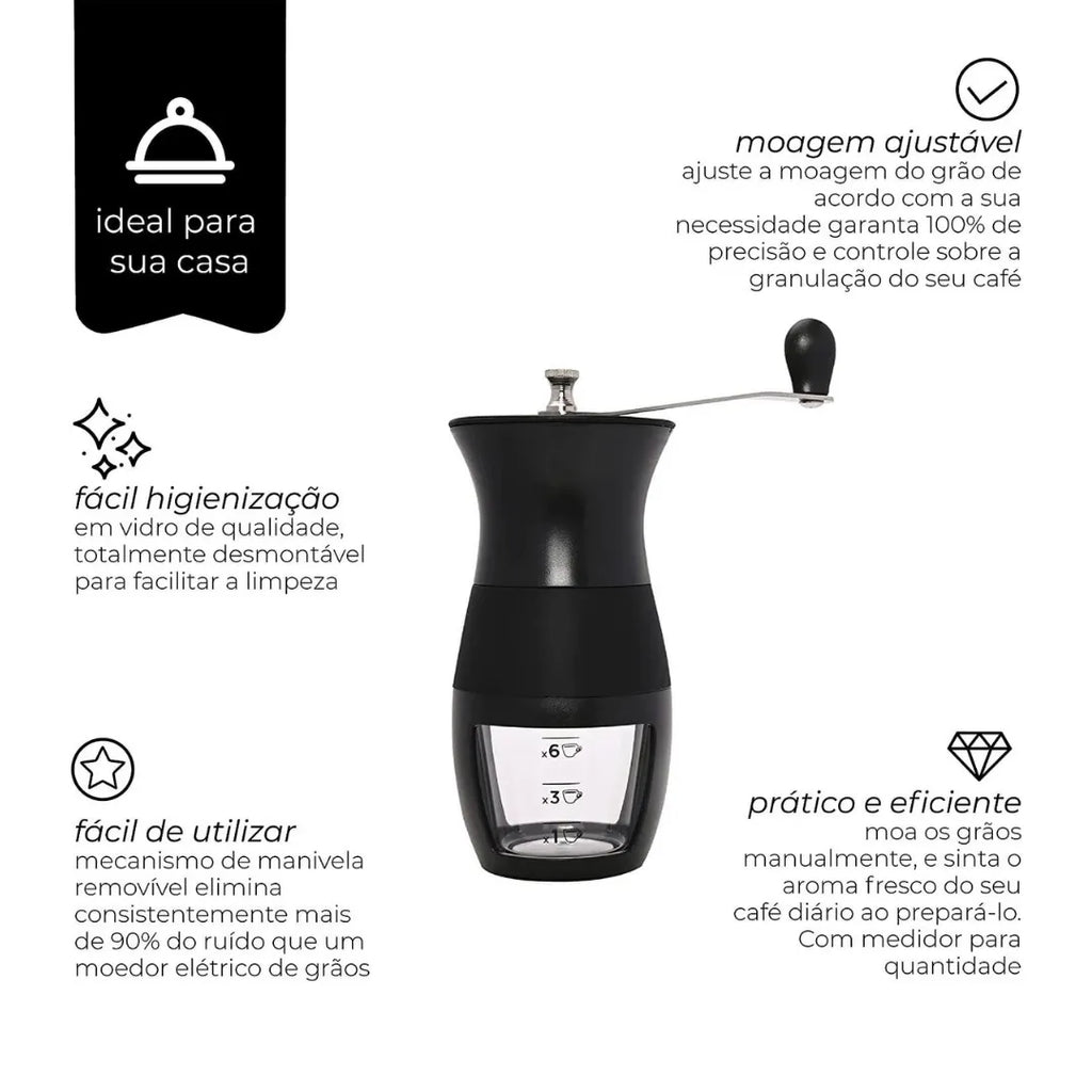 Moedor de Café Manual Black - 45gr