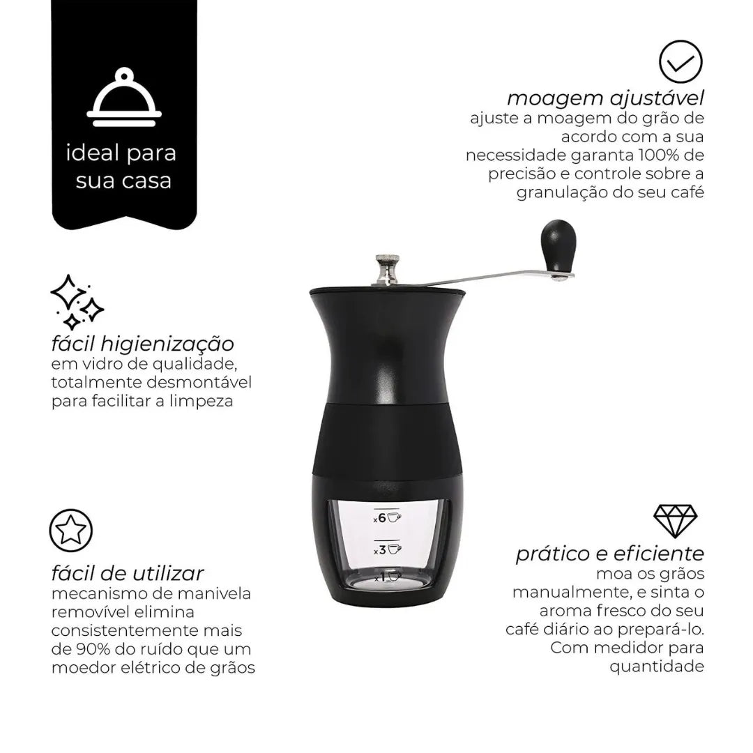 Moedor de Café Manual Black - 45gr